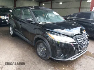 2021 Nissan Kicks S with VIN 3N1CP5BV3ML534040, listed as a IAAI auction lot 42198175 with 65,404 mi miles and . Bid and sale history available at DreamBid. Image 1.