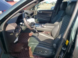 2021 Genesis GV80 with VIN KMUHCESC6MU073951, listed as a Copart auction lot 63617215 with 42,510 mi miles and Salvage title. Bid and sale history available at DreamBid. Image 7.