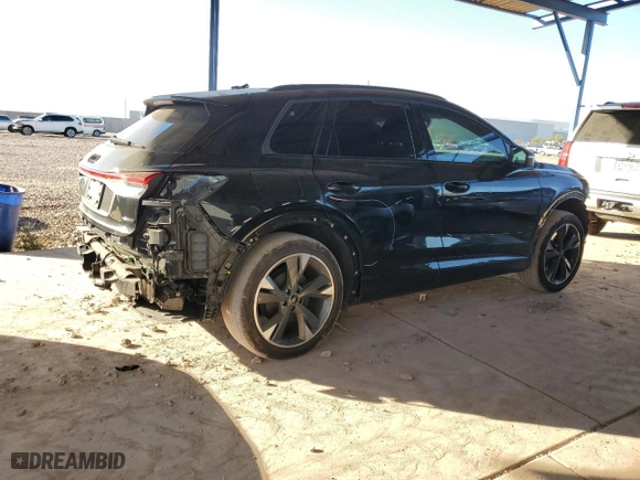 2024 Audi Q4 e-tron Prestige with VIN WA1M2BFZ1RP014453, listed as a Copart auction lot 86993324 with 15,427 mi miles and Salvage Title. Bid and sale history available at carsss.com. Image 3.