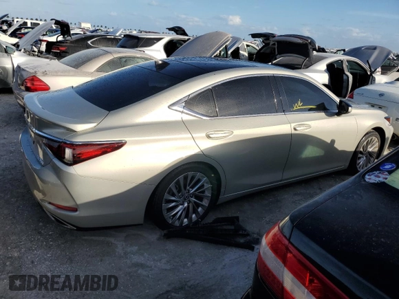 2022 Lexus ES with VIN 58AFZ1B19NU139270, listed as a Copart auction lot 76673754 with 0 mi miles and Non Repairable. Bid and sale history available at carsss.com. Image 3.