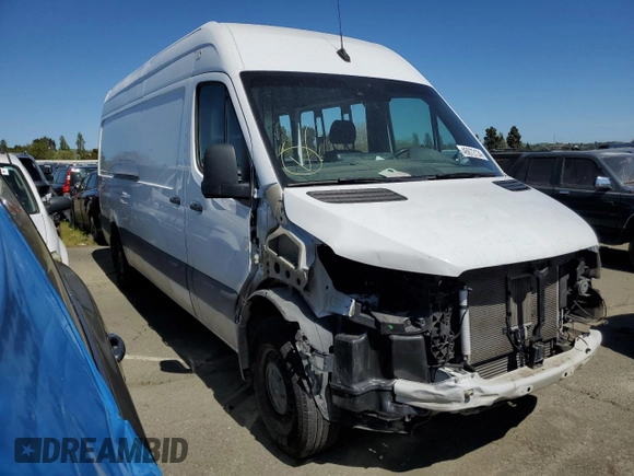 2020 Mercedes-Benz Sprinter Cargo with VIN W1W4ECHY6LT029878, listed as a Copart auction lot 46872134 with 101,066 mi miles and . Bid and sale history available at carsss.com. Image 4.