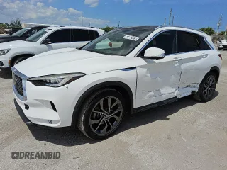 2019 Infiniti QX50 Essential z VIN 3PCAJ5M1XKF104162, wystawiony jako Copart lot #56962125 z przebiegiem 63 004 mil mil oraz Czysty tytuł • Clean title. Historia ofert i sprzedaży dostępna na DreamBid. Obrazek 1.