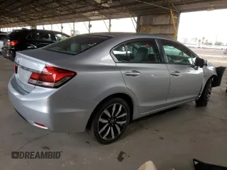 2014 Honda Civic Sedan EX-L with VIN 19XFB2F96EE256955, listed as a Copart auction lot 49251715 with 27,836 mi miles and Salvage Title. Bid and sale history available at carsss.com. Image 3.