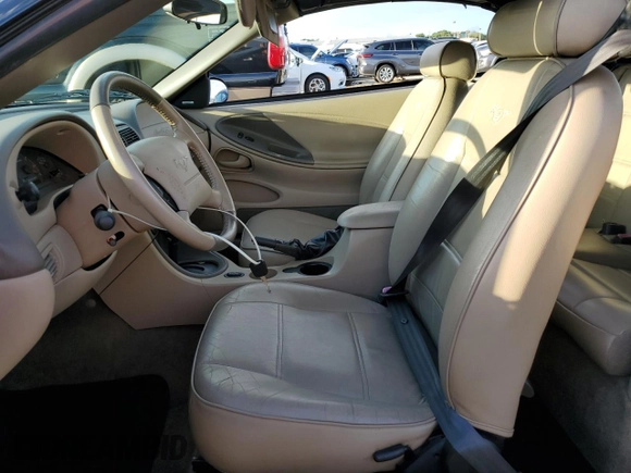 2004 Ford Mustang Deluxe with VIN 1FAFP44414F125267, listed as a Copart auction lot 74595714 with 0 mi miles and Salvage Title. Bid and sale history available at carsss.com. Image 7.