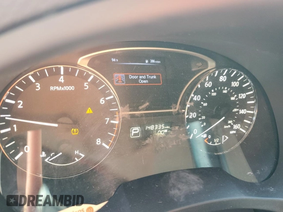2015 Nissan Altima 2.5 with VIN 1N4AL3APXFC163342, listed as a Copart auction lot 59683555 with 148,335 mi miles and Salvage title. Bid and sale history available at DreamBid. Image 9.