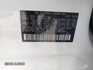 2024 Subaru Ascent Touring z VIN 4S4WMAWD2R3423801, wystawiony jako IAAI lot #41711587 z przebiegiem 8 833 mil mil oraz . Historia ofert i sprzedaży dostępna na DreamBid. Obrazek 9.