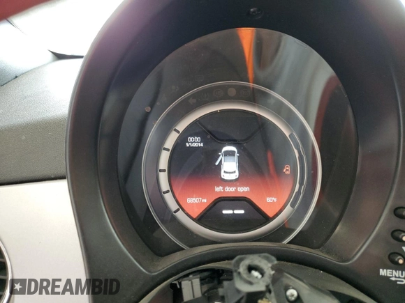 2015 FIAT 500e с VIN 3C3CFFGE0FT694348, выставлен на аукционе Copart как лот 51473845 с пробегом 68 507 миль миль и Чистый • Clean title. История ставок и продаж доступна на DreamBid. Изображение 9.