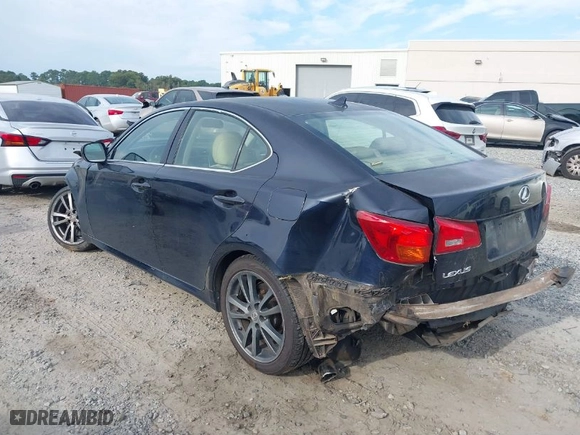 2008 Lexus IS 350 with VIN JTHBE262782013857, listed as a IAAI auction lot 40435369 with NaN miles. Bid and sale history available at carsss.com. Image 3.