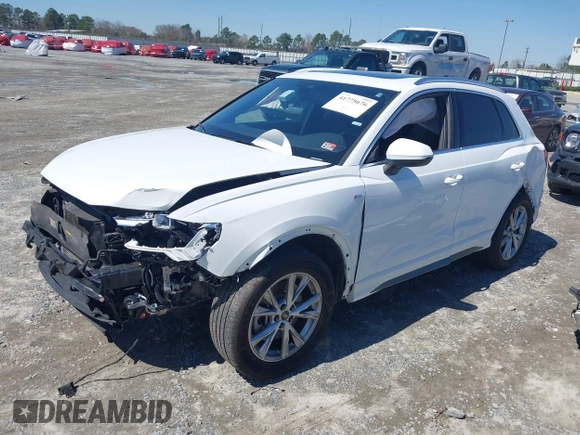 2023 Audi Q3 S line Premium with VIN WA1DECF30P1081652, listed as a IAAI auction lot 41775676 with 46,066 mi miles and . Bid and sale history available at DreamBid. Image 18.