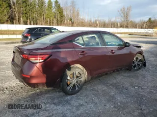 2020 Nissan Sentra SV with VIN 3N1AB8CV8LY313301, listed as a Copart auction lot 49721615 with 52,904 mi miles and Salvage Title. Bid and sale history available at carsss.com. Image 3.