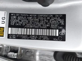 2021 Toyota Prius LE с VIN JTDKAMFP0M3194485, выставлен на аукционе IAAI как лот 42019500 с пробегом 42 191 миль миль и . История ставок и продаж доступна на DreamBid. Изображение 9.
