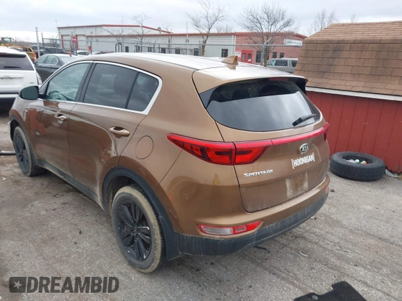 2018 Kia Sportage LX with VIN KNDPMCAC3J7422785, listed as a IAAI auction lot 41869603 with 84,378 mi miles. Bid and sale history available at carsss.com. Image 3.