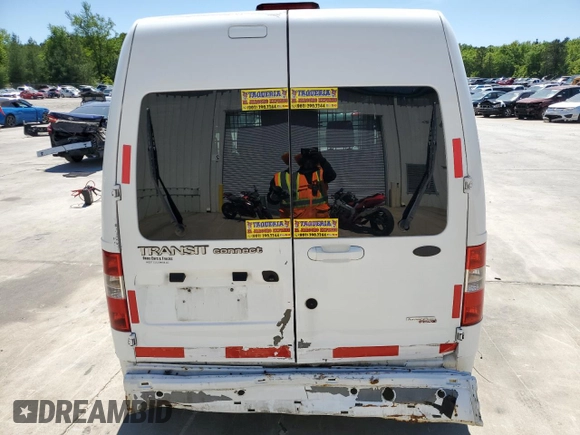 2013 Ford Transit Connect XLT with VIN NM0KS9BN3DT133532, listed as a Copart auction lot 52324335 with 176,062 mi miles and Salvage title. Bid and sale history available at DreamBid. Image 6.