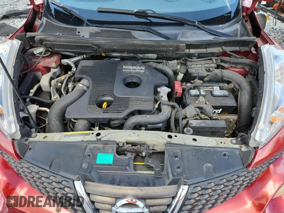 2013 Nissan Juke SV z VIN JN8AF5MR5DT204763, wystawiony jako Copart lot #59957535 z przebiegiem 2 856 mil mil oraz Szkoda całkowita • Salvage title. Historia ofert i sprzedaży dostępna na DreamBid. Obrazek 12.