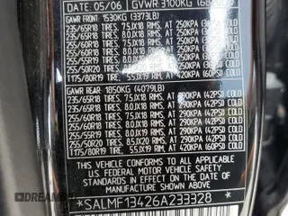 2006 Land Rover Range Rover SC with VIN SALMF13426A233328, listed as a Copart auction lot 51256585 with 200,814 mi miles and Salvage title. Bid and sale history available at DreamBid. Image 14.
