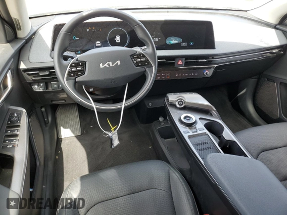 2023 Kia EV6 Wind with VIN KNDC34LAXP5114164, listed as a Copart auction lot 58645904 with 20,107 mi miles and Clean Title. Bid and sale history available at carsss.com. Image 8.