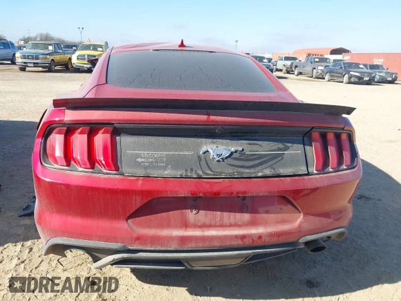 2022 Ford Mustang EcoBoost with VIN 1FA6P8TH5N5147680, listed as a IAAI auction lot 41643496 with 28,226 mi miles. Bid and sale history available at carsss.com. Image 16.