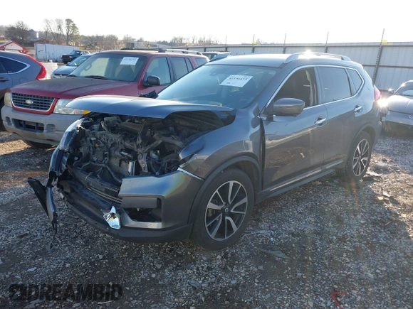 2019 Nissan Rogue SL with VIN 5N1AT2MT5KC758845, listed as a IAAI auction lot 41156455 with 95,335 mi miles and . Bid and sale history available at DreamBid. Image 16.