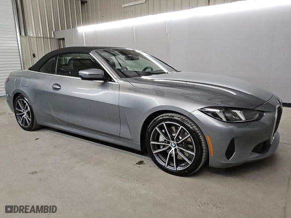 2025 BMW 4 Series 430i with VIN WBA33DB02SCS96792, listed as a Copart auction lot 49507665 with 9,494 mi miles and Clean Title. Bid and sale history available at carsss.com. Image 4.