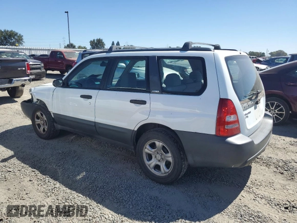 2003 Subaru Forester X with VIN JF1SG63653H739190, listed as a Copart auction lot 63123384 with 156,162 mi miles and Salvage Title. Bid and sale history available at carsss.com. Image 2.