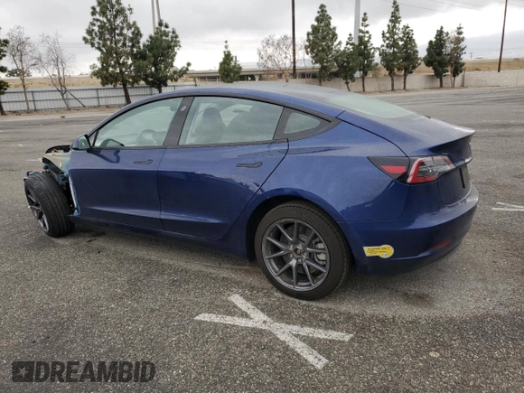 2022 Tesla Model 3 Long Range with VIN 5YJ3E1EB1NF341432, listed as a Copart auction lot 53467975 with 38,184 mi miles and Salvage Title. Bid and sale history available at DreamBid. Image 2.