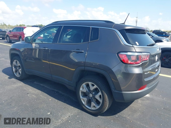 2019 Jeep Compass High Altitude with VIN 3C4NJDCB0KT811407, listed as a IAAI auction lot 42322906 with 90,198 mi miles and . Bid and sale history available at DreamBid. Image 3.