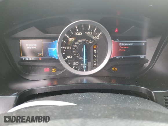 2014 Ford Explorer XLT with VIN 1FM5K8D83EGC02825, listed as a Copart auction lot 46193715 with 110,242 mi miles and Salvage Title. Bid and sale history available at carsss.com. Image 9.