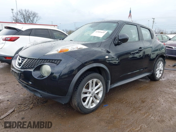 2011 Nissan Juke SL with VIN JN8AF5MVXBT007338, listed as a IAAI auction lot 41909455 with 112,667 mi miles. Bid and sale history available at carsss.com. Image 2.