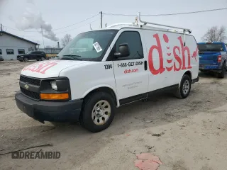 2013 Chevrolet Express Cargo Van with VIN 1GCSGAFX9D1127845, listed as a Copart auction lot 46271965 with 230,407 mi miles and Clean Title. Bid and sale history available at carsss.com. Image 1.