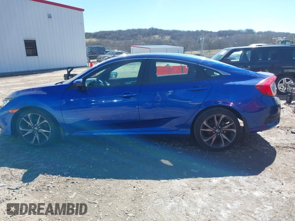 2019 Honda Civic Sedan Sport with VIN 2HGFC2F8XKH577032, listed as a IAAI auction lot 41688606 with 111,518 mi miles. Bid and sale history available at carsss.com. Image 14.