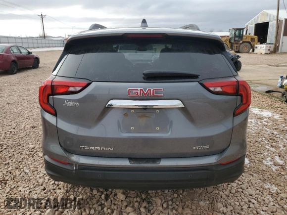 2021 GMC Terrain SLE with VIN 3GKALTEV7ML370442, listed as a Copart auction lot 44411905 with 45,353 mi miles and Salvage Title. Bid and sale history available at carsss.com. Image 6.