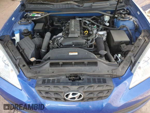2011 Hyundai Genesis Coupe with VIN KMHHT6KD9BU054742, listed as a Copart auction lot 42587585 with 101,310 mi miles and Salvage title. Bid and sale history available at DreamBid. Image 11.