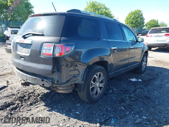 2015 GMC Acadia SLT z VIN 1GKKVRKD9FJ355769, wystawiony jako IAAI lot #42203746 z przebiegiem Nie podano mil oraz . Historia ofert i sprzedaży dostępna na DreamBid. Obrazek 4.