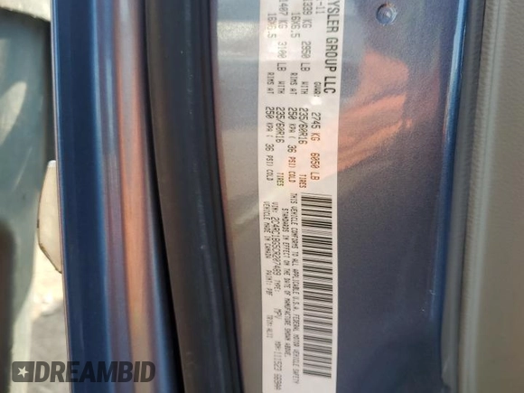 2012 Chrysler Town & Country Touring with VIN 2C4RC1BG5CR207489, listed as a Copart auction lot 56315545 with 190,143 mi miles and Salvage Title. Bid and sale history available at DreamBid. Image 13.