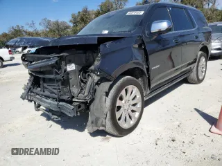 2023 Chevrolet Tahoe Premier с VIN 1GNSKSKD8PR102030, выставлен на аукционе Copart как лот 46976465 с пробегом 121 112 миль миль и Списание • Salvage title. История ставок и продаж доступна на DreamBid. Изображение 1.