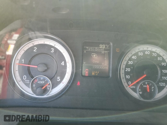 2015 Ram 2500 Tradesman with VIN 3C6UR5CL4FG505609, listed as a Copart auction lot 58455224 with 199,066 mi miles and Salvage Title. Bid and sale history available at carsss.com. Image 9.