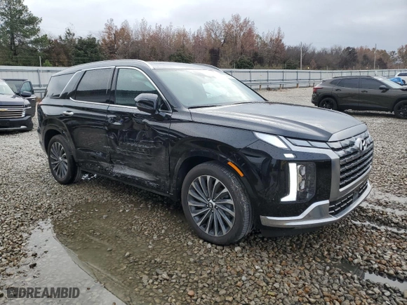 2024 Hyundai Palisade Calligraphy with VIN KM8R74GE5RU767226, listed as a Copart auction lot 84016844 with 374 mi miles and Salvage Title. Bid and sale history available at carsss.com. Image 4.
