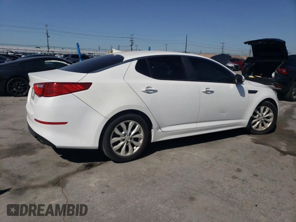 2015 Kia Optima EX with VIN 5XXGN4A7XFG512763, listed as a Copart auction lot 51869605 with 132,666 mi miles and Clean Title. Bid and sale history available at carsss.com. Image 3.