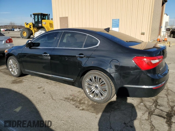 2014 Kia Cadenza Premium with VIN KNALN4D77E5143886, listed as a Copart auction lot 83951574 with 0 mi miles and Clean Title. Bid and sale history available at carsss.com. Image 2.