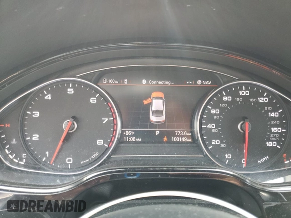 2015 Audi A8 3.0T with VIN WAU3GAFD0FN036465, listed as a Copart auction lot 64069035 with 100,149 mi miles and Salvage title. Bid and sale history available at DreamBid. Image 9.