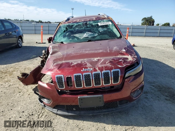 2019 Jeep Cherokee Latitude Plus with VIN 1C4PJMLN6KD174564, listed as a Copart auction lot 56365255 with 87,230 mi miles and Salvage title. Bid and sale history available at DreamBid. Image 5.