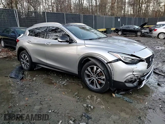 2018 Infiniti QX30 Premium with VIN SJKCH5CR6JA002034, listed as a Copart auction lot 77283663 with 48,705 mi miles. Bid and sale history available at carsss.com. Image 12.