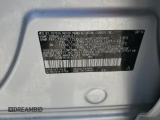 2014 Toyota RAV4 LE with VIN 2T3BFREVXEW220264, listed as a Copart auction lot 53903095 with 172,042 mi miles and Salvage Title. Bid and sale history available at DreamBid. Image 13.