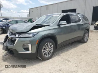 2023 Chevrolet Traverse LT Cloth z VIN 1GNEVGKW4PJ131946, wystawiony jako Copart lot #57754395 z przebiegiem 54 263 mil mil oraz Nie do naprawy • Non repairable. Historia ofert i sprzedaży dostępna na DreamBid. Obrazek 1.