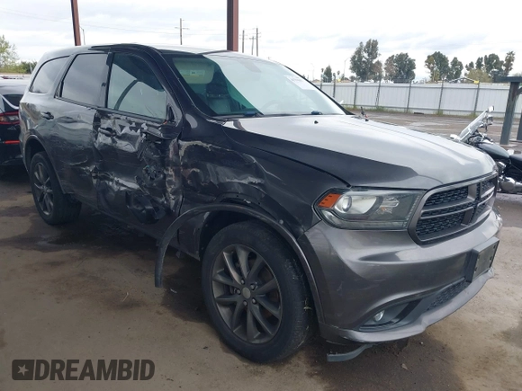 2017 Dodge Durango GT with VIN 1C4RDJDG3HC936794, listed as a IAAI auction lot 41794497 with 131,635 mi miles and . Bid and sale history available at carsss.com. Image 1.