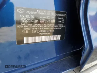 2016 Hyundai Sonata Sport with VIN 5NPE34AF8GH419024, listed as a Copart auction lot 50292455 with 133,196 mi miles and Salvage Title. Bid and sale history available at DreamBid. Image 14.