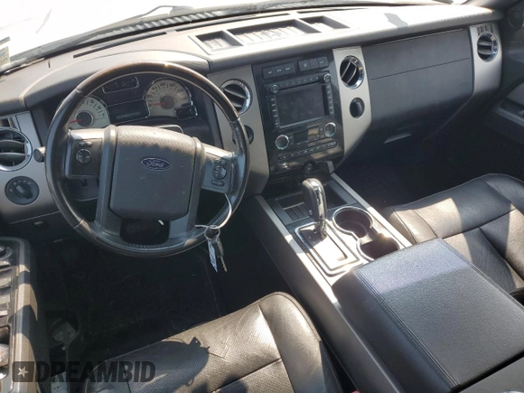 2014 Ford Expedition Limited with VIN 1FMJU1K58EEF27443, listed as a Copart auction lot 58983615 with 144,310 mi miles and Salvage title. Bid and sale history available at DreamBid. Image 8.