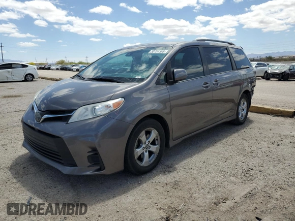 2018 Toyota Sienna LE Auto Access Seat with VIN 5TDKZ3DC3JS958245, listed as a Copart auction lot 53751565 with 91,101 mi miles and Salvage Title. Bid and sale history available at carsss.com. Image 1.