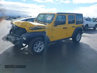 2021 Jeep Wrangler Unlimited Sport S with VIN 1C4HJXDG7MW769209, listed as a IAAI auction lot 41489629 with 37,782 mi miles. Bid and sale history available at carsss.com. Image 17.