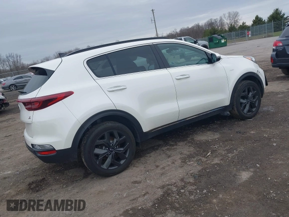 2020 Kia Sportage S with VIN KNDP6CAC0L7833915, listed as a IAAI auction lot 41940692 with 55,005 mi miles. Bid and sale history available at carsss.com. Image 4.